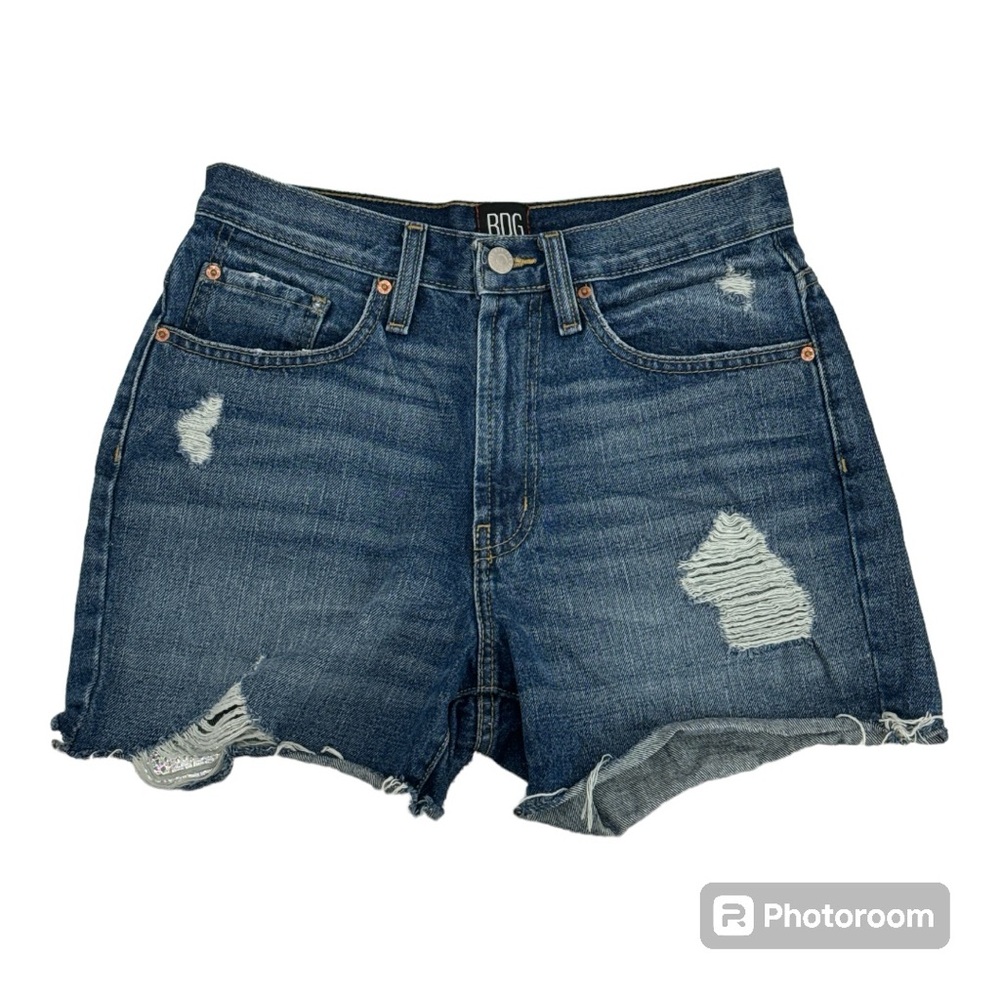 BDG Urban Outfitters high rise distressed denim shorts-Size 27